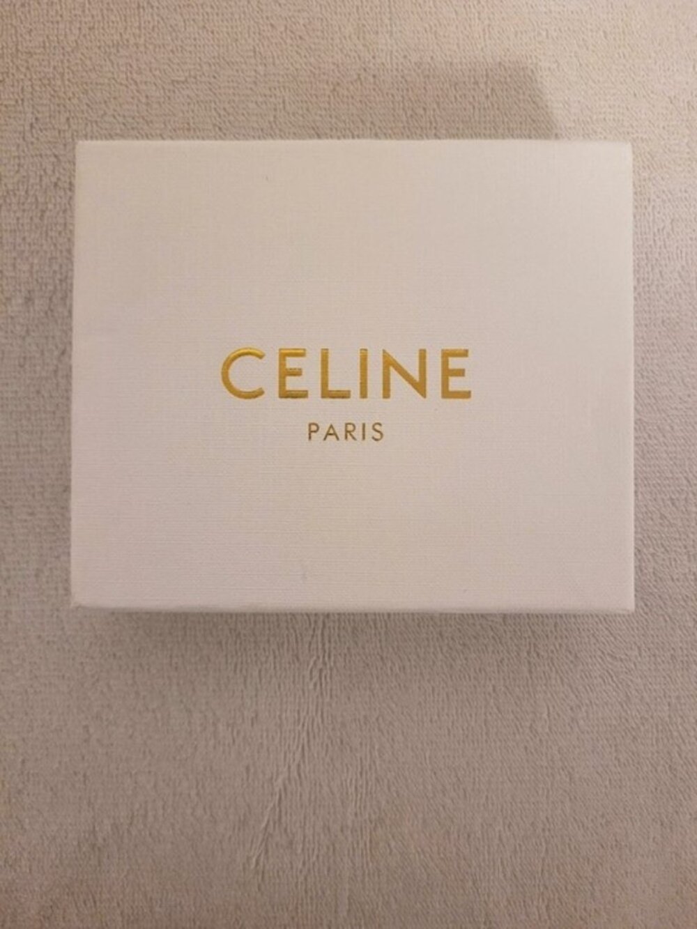 Celine Elegant White Gift Box with Gold Logo